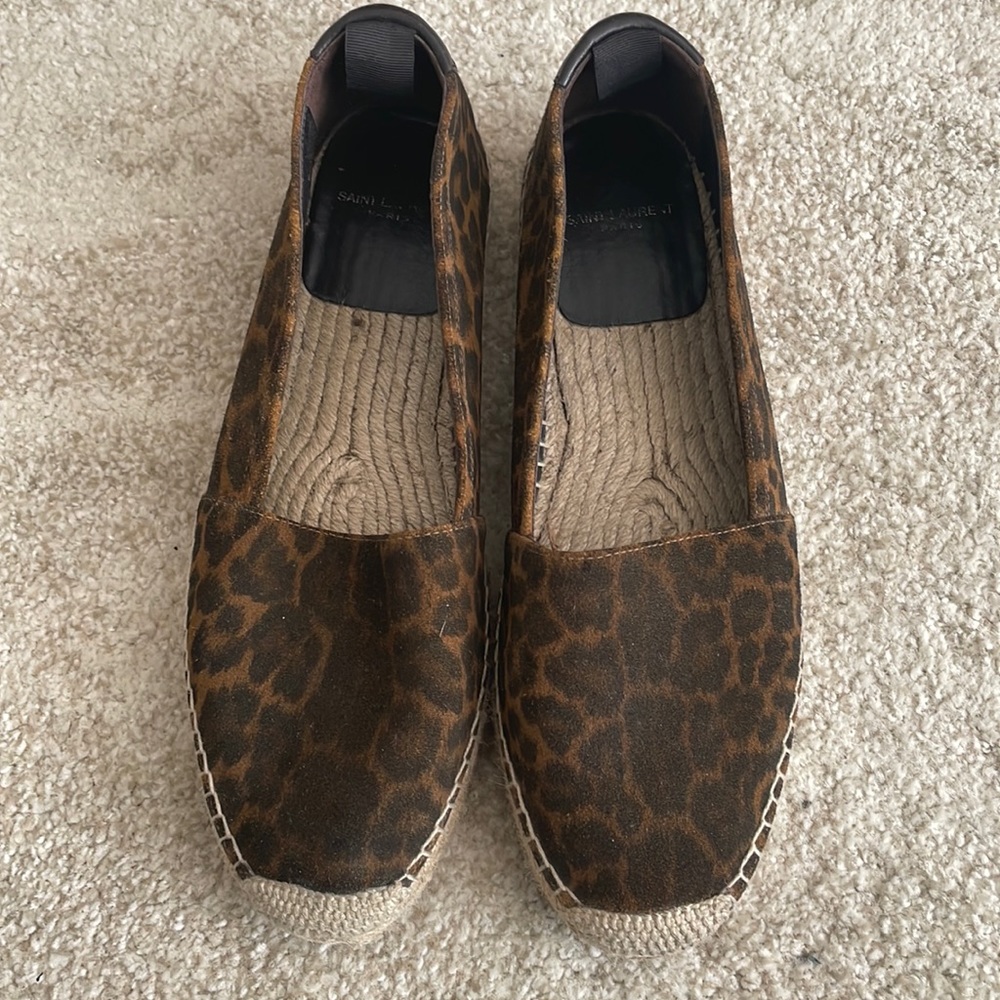ySL espadrilles beautiful timeless leopard leather